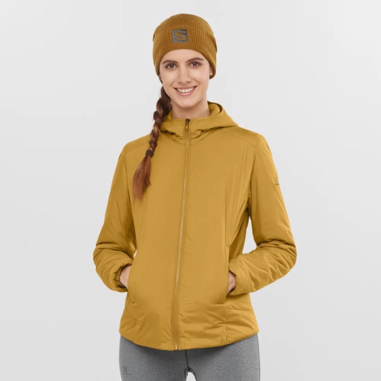 Yellow Salomon Outrack Women\'s Insulated Jackets | IE EA0425